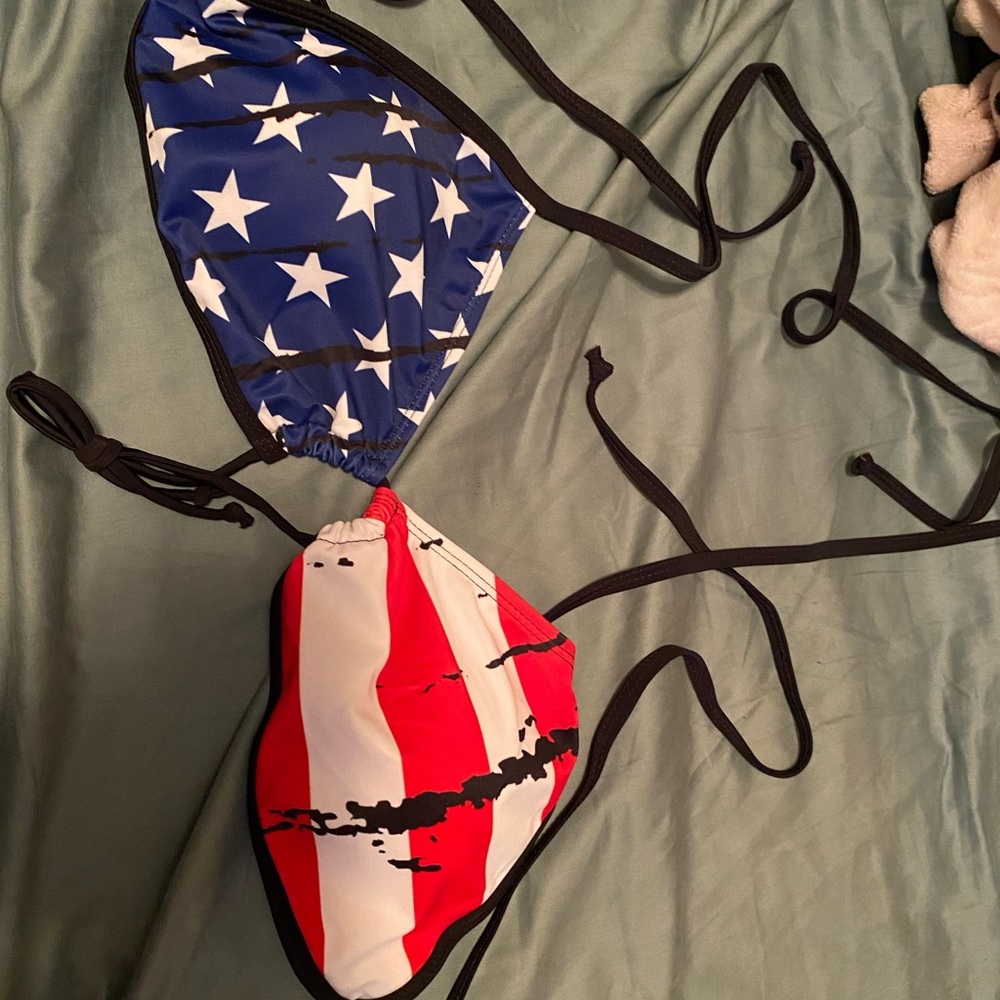 American flag bathing suit